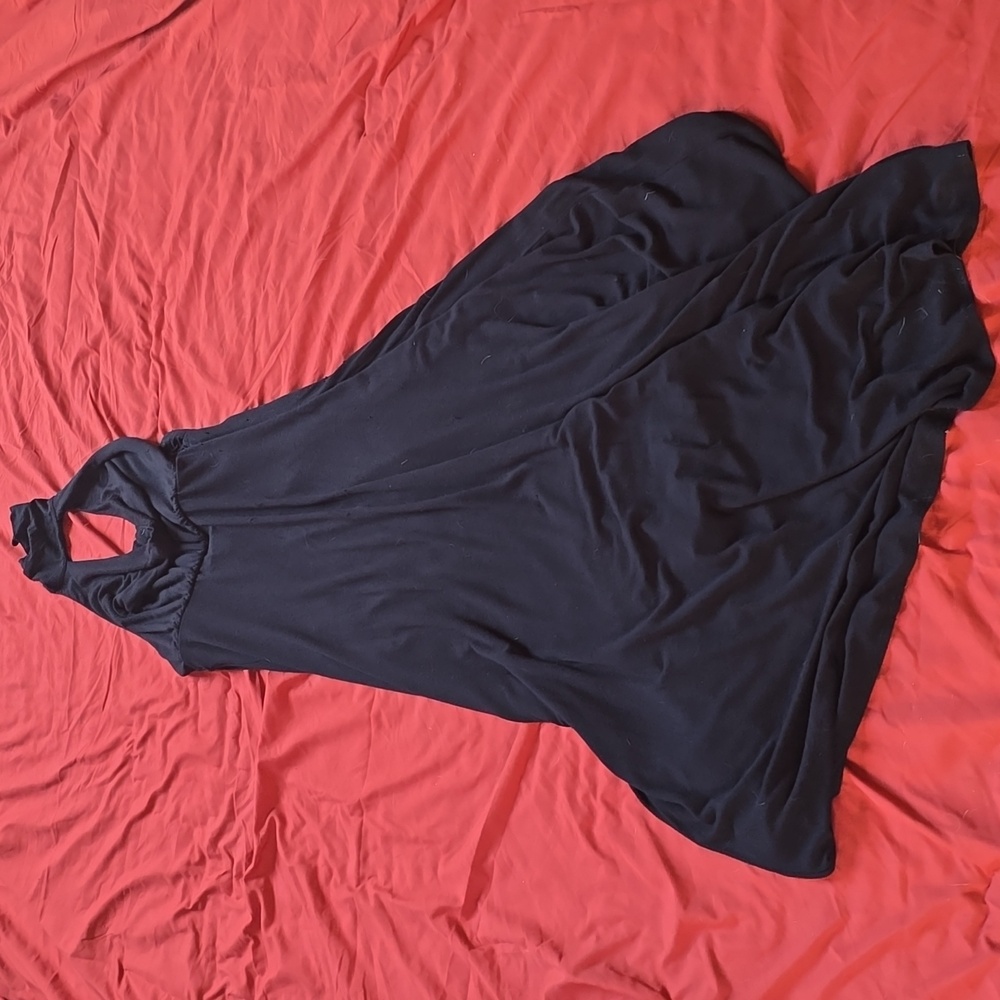 Free People Black Backless Dress